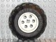 6595c01-1G Wiel 36,8x26 VR asgast en 6 gaten met band 56x30R balloon (32180) PAKKETPOST wit gebruikt *5W000