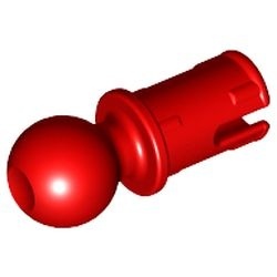 6628-5 Technic, Pin met Frictie and Towball rood NIEUW *1A109