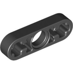 6632-11 Technic, Hefbalk 1x3 dun zwart NIEUW *1D000