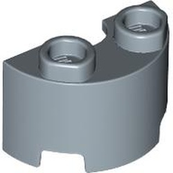 68013-55 Cylinder half 1x2x1 blauw, zandkleurig NIEUW *0D000