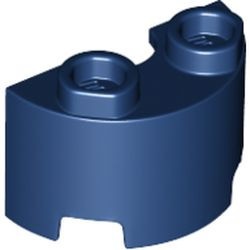 68013-63 Cylinder half 1x2x1 blauw, donker NIEUW *0D000