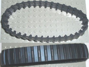 680c01-11 Rupsband 34 secties zwart NIEUW *5W000
