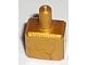 6932c-115 Parfumflesje vierkant goud, parel NIEUW *0B0000