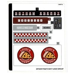 70910stk01 STICKER 70910 Scarecrow Special Delivery NIEUW *0S0000