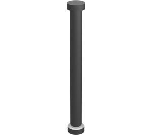 71184-22 Paal 4,5 nops chrome zilver NIEUW *0L0000