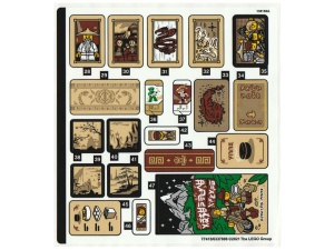 71741stk02 STICKER: NINJAGO City Gardens sheet 2 NIEUW *0S0000