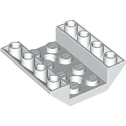 72454-1 Omgekeerde dakpan 45 graden 4x4 dubbel MET TWEE GATEN wit NIEUW *1L000