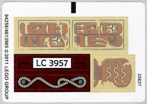 7325stk01 STICKER 7325 Cursed Cobra standbeeld NIEUW *0S0000