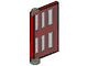 73312-5 Deur1x4x5 met 6 raampjes rood NIEUW *1L0000