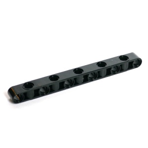 73507-11 Technic, Helbalk 1x11 dik GATEN BOVENOP zwart NIEUW *1D000