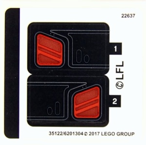 75179stk01 STICKER 75179 Kylo Ren's TIE fighter NIEUW *0S0000