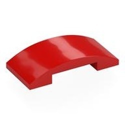 7547-5 Dakpan, gebogen 4x4x1 2/3 rood NIEUW *5B011