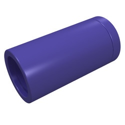 75535-89 Technic, Pin koppelaar Rond GEEN inkeping paars, donker NIEUW *1A071