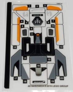 75892stk01 STICKER Mc Laren Senna NIEUW *0S0000