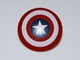 75902pb01-59 Schild rond CAPTAIN AMERICA rode en witte cirvels ster in blauw rood, donker NIEUW *0L0000