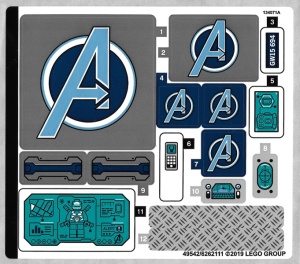 76131stk01 STICKER 76131 Avangers Compound Battle NIEUW *0S0000
