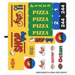 7641stk01 STICKER City corner NIEUW *0S0000