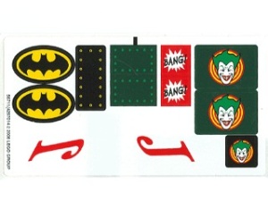 7782stk01 STICKER BATMAN- Batmobile NIEUW *0S0000