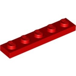78329-5 Platte plaat 1x5 rood NIEUW *1B172