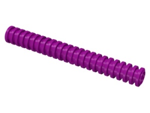 78c08-24G Slang geribbeld lengte 8 noppen paars gebruikt *5D0000