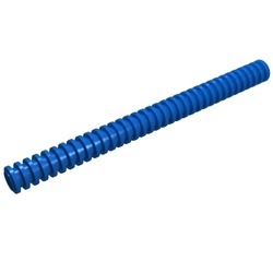 78c11-7G Slang geribbeld lengte 11 noppen blauw gebruikt *5D0000