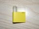 801a-3G Deur 1x3x3 links met ruit boven horizontale hendel geel gebruikt *1C028
