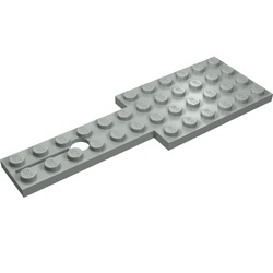 803-9G Bodemplaat 4x12 voor stuurmechanisme lichtgrijs (klassiek) gebruikt *