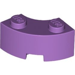 85080-157 Steen 2x2 gebogen (Macaroni) NIEUWE STIJL (andere bodem) lavender, midden NIEUW *1B065