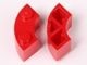 85080-5 Steen 2x2 gebogen (Macaroni) NIEUWE STIJL (andere bodem) rood NIEUW *1B065
