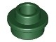 85861-80 Platte plaat 1x1 rond MET GAT IN MIDDEN groen, donker NIEUW *1B235