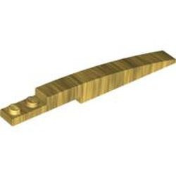 85970-115 Dakpan 10x1 gebogen met 2 noppen goud, parel NIEUW *1B095