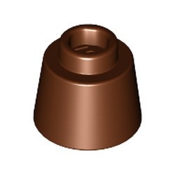 85975-88 Kegel 1,17x1,17x 2/3 (Fez) bruin, roodachtig NIEUW *1B087