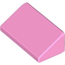 85984-104 Dakpan klein 30 graden 2x1x 2/3 (2 nop breed) roze, helder NIEUW *1B192