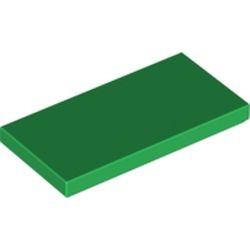 87079-6G Tegel 2x4 groen gebruikt *1B345