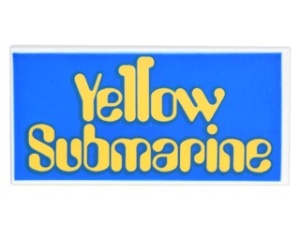 87079pb0353-7 Tegel 2x4 YELLOW SUBMARINE blauw NIEUW *0K000