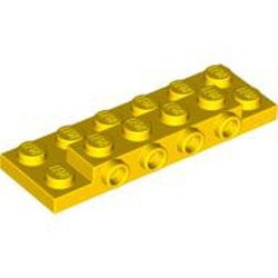 87609-3 Plaat 2x6x 2/3 4 noppen zijkant geel NIEUW *1L0000