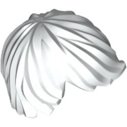 87991-1 Haren- man gekruld met zijstuk wit NIEUW *0L0000