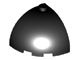 88293-11 Steen dome 3x3x2 kwartrond zwart NIEUW *1L000