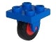8c01-7G Houder voor wiel landingsgestel MET wiel 3464c01) blauw gebruikt *