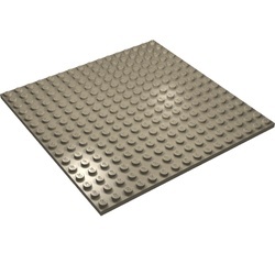 91405-69G Platte plaat 16x16 crème,donker gebruikt *5K0000