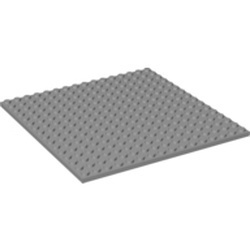 91405-86G Platte plaat 16x16 grijs, licht (blauwachtig) gebruikt *5K0000