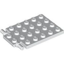 92099-1G Platte plaat 4x5 met scharnier (lang) Valluik voor trapgat wit gebruikt *3R0000
