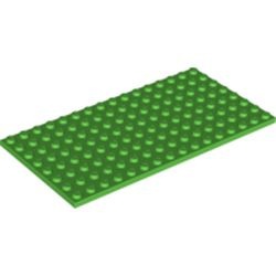 92438-36G Platte plaat 8x16 groen, helder gebruikt *1A048