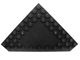 92584-11 Platte plaat 10x10 afgekapte hoek dubbele rij noppen zijkanten zwart NIEUW *5A025