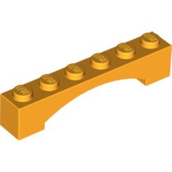 92950-110 Steen, boog 1x6x1 hoog VERHOOGDE BOOG oranje, lichthelder NIEUW *1B387