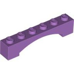 92950-157 Steen, boog 1x6x1 hoog VERHOOGDE BOOG lavender, midden NIEUW *1B387