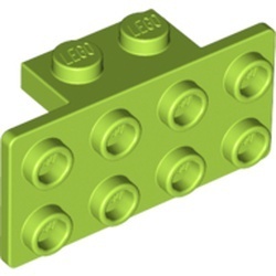 93274-34 Verbindingsplaat 1x2- 2x4 (breed) lime NIEUW *1B264
