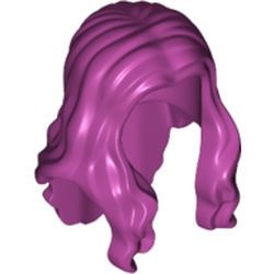 95225-71 Haar vrouw, lang met golf magenta NIEUW *0L0000
