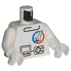 973px113pc01-1 Torso, Launch Comman Logo wit NIEUW *0B0000