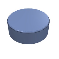 98138-55 Tegel 1x1 ROND blauw, zandkleurig NIEUW *1B142
